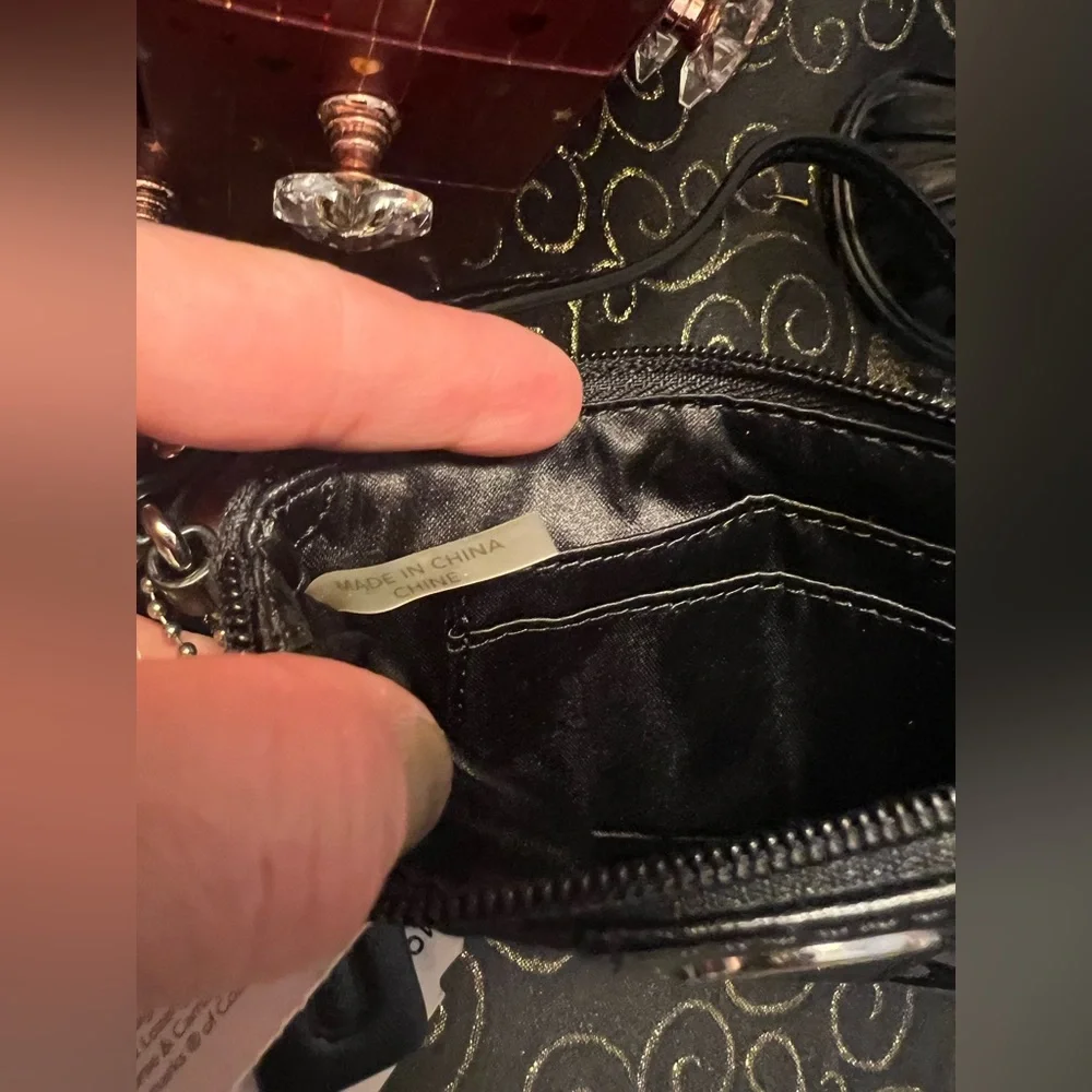 Coach Black Signature C Wristlet